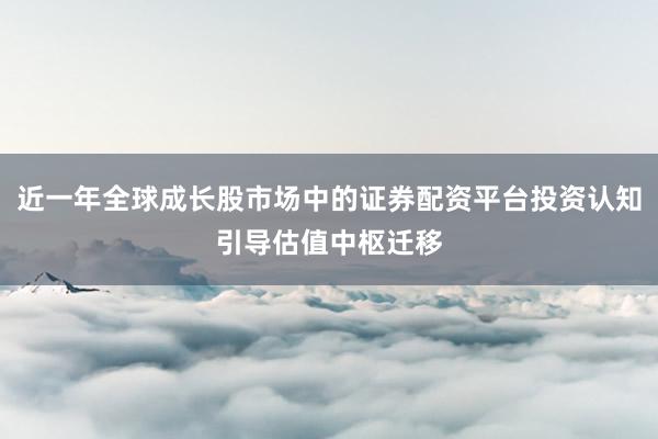 近一年全球成长股市场中的证券配资平台投资认知引导估值中枢迁移