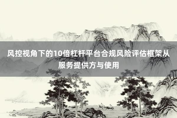 风控视角下的10倍杠杆平台合规风险评估框架从服务提供方与使用