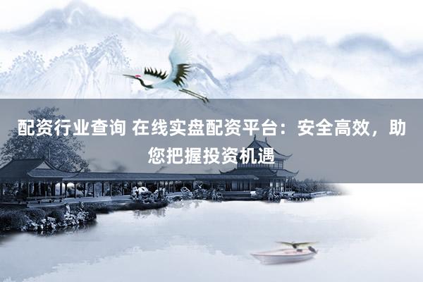 配资行业查询 在线实盘配资平台：安全高效，助您把握投资机遇